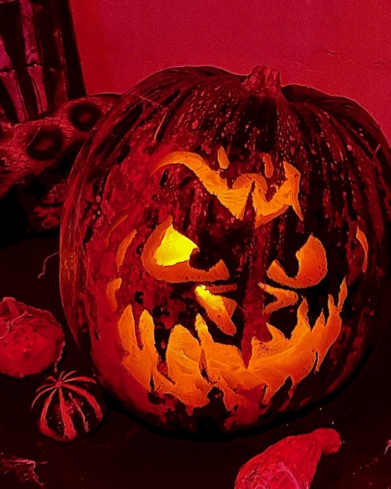 Halloween Kreis Segeberg - Geschnitzter Kürbis