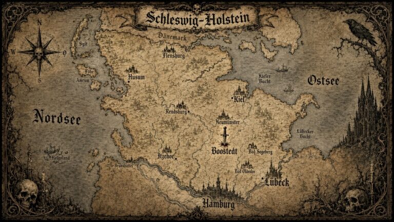 Gruselige Schleswig Holstein Karte